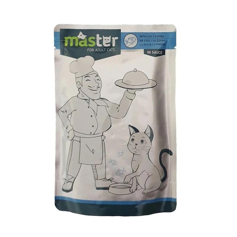Master Cat Pouch Fish Meat in Sauce 80g