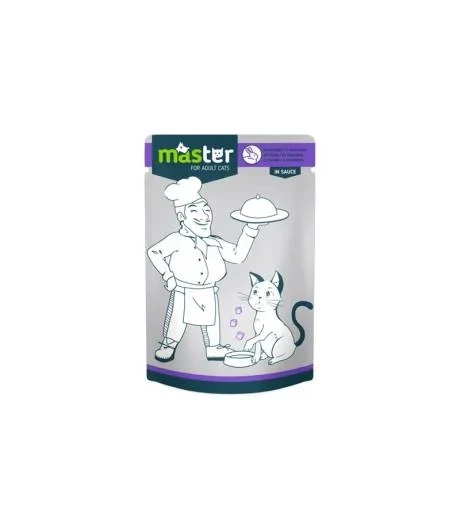 Master Cat Pouch Rabbit Meat in Sauce 80g