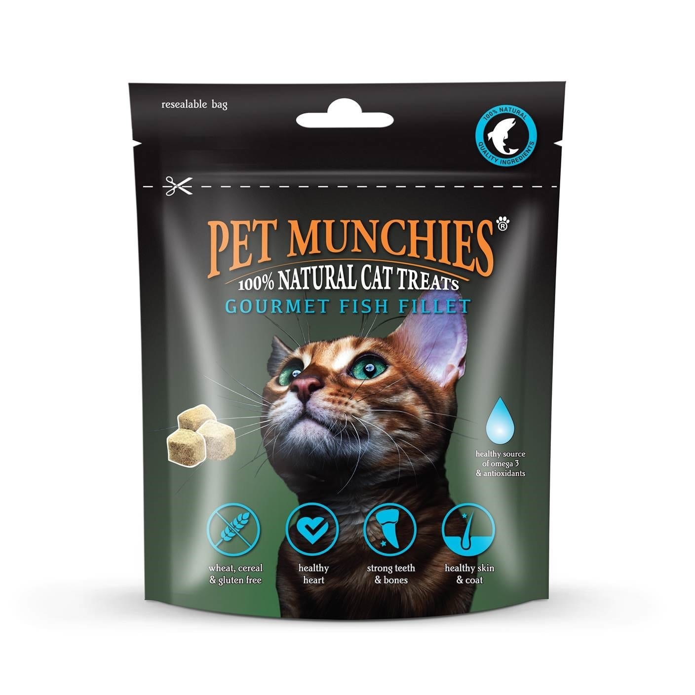 Pet Munchies Fish Fillet Cat Treats 10g