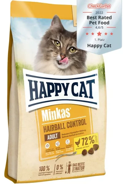 Happy Cat Minkas Hairball Control Poultry 1.5kg