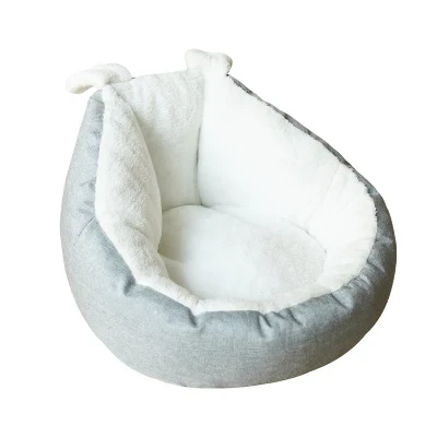 Pet Bed Ear Shape Fluffy Cat &amp; Dog