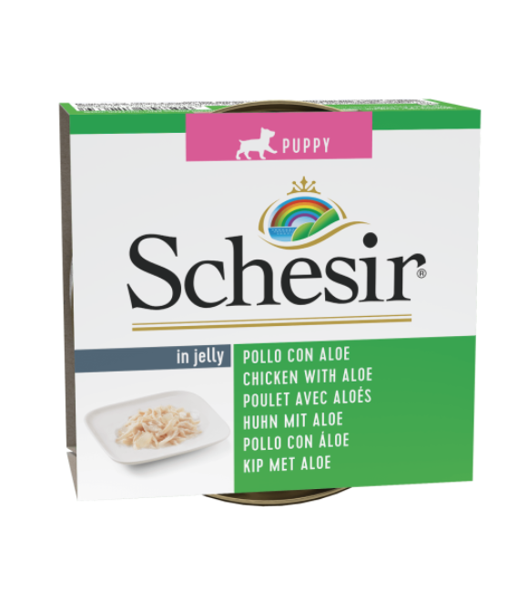Schesir Canned Food For Puppy W/Chicken & Aloe