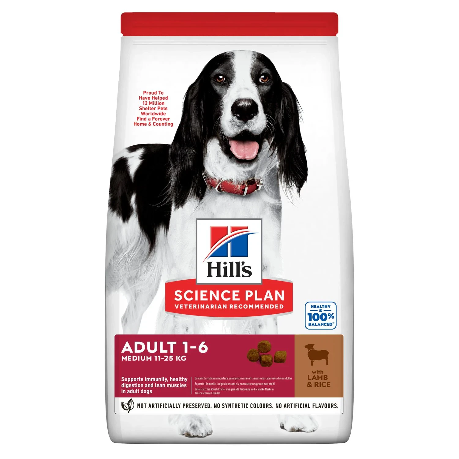 Hill's Medium Adult Dog Food - Lamb 2.5kg