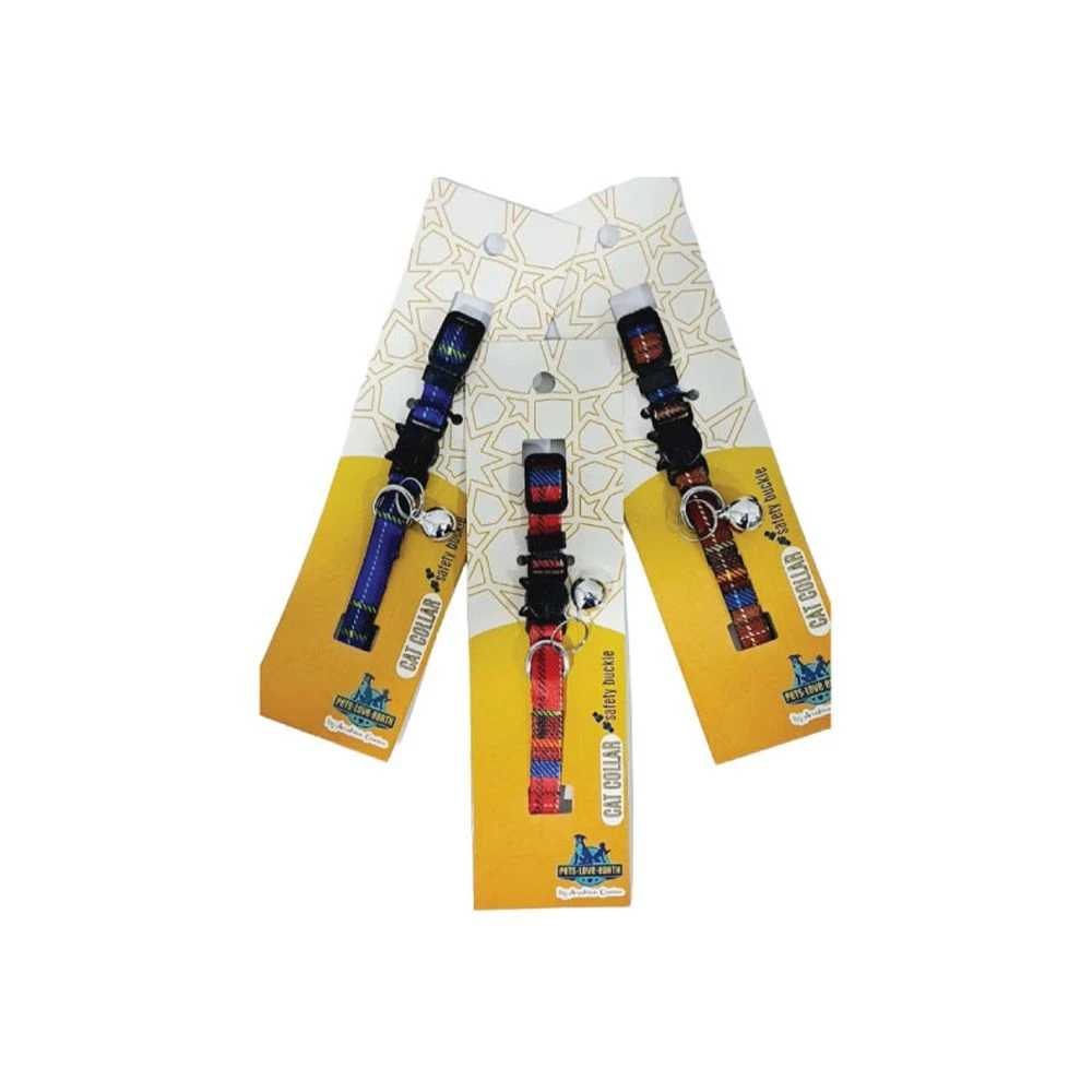Pets.Love.earth Nylon British grid Safe collar