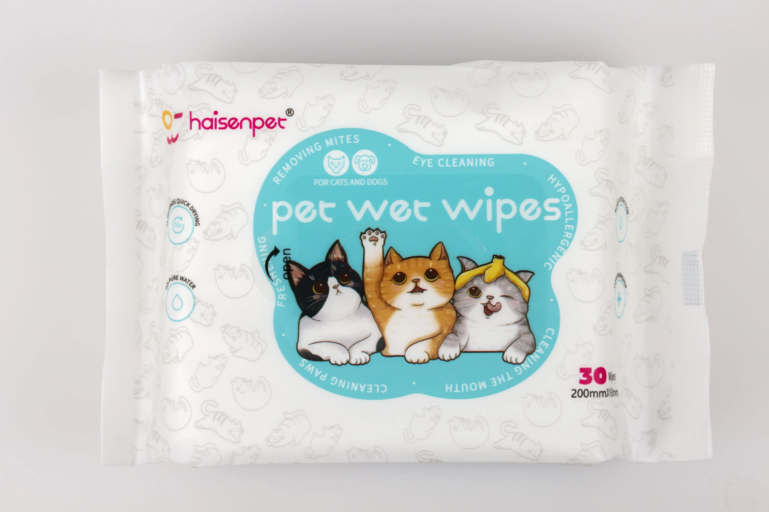 Haisen Pet wet Wipes (30 weipes )