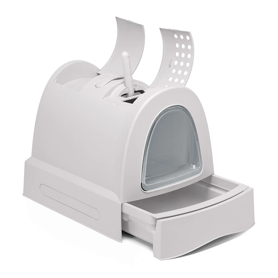 ZUMA Litter Box for Cats - Light-Blue