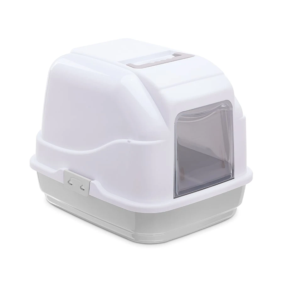 MY CAT Hooded cat litter - Dove gray