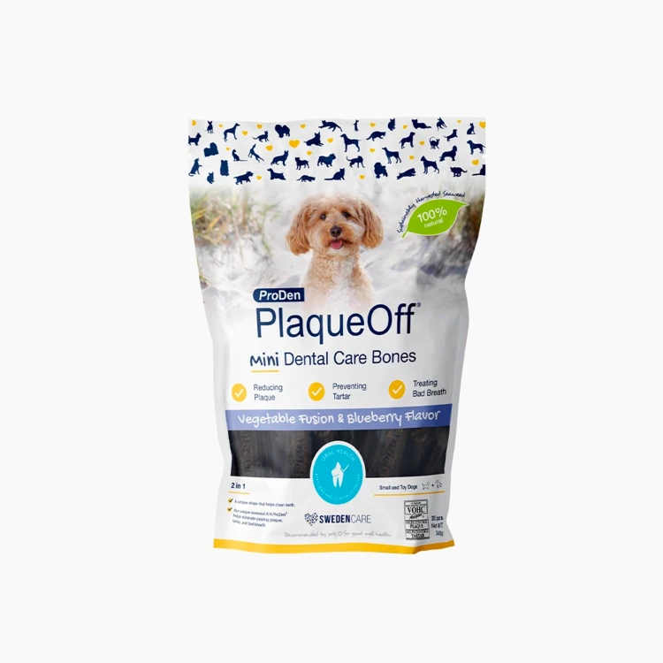 ProDen PlaqueOff Mini Dental Care Bones - Vegetable Fusion & Blueberry 340 g