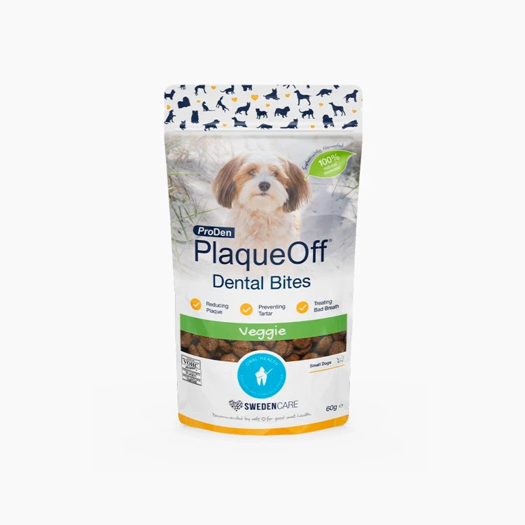 ProDen PlaqueOff Dental Bites for Small Dogs - Veggie Flavour 60 g