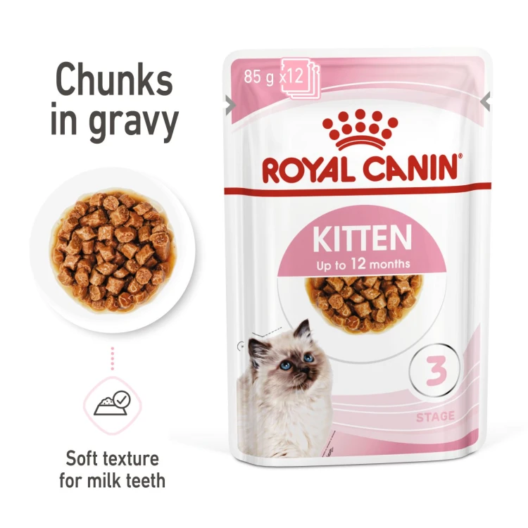 Feline Health Nutrition Kitten Gravy (Wet Food - Pouches)  85 g