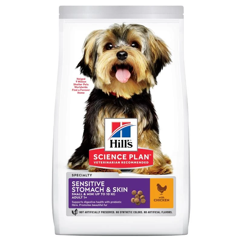 Hills Science plan SENSITIVE STOMACH & SKIN S & M ADULT DOG 1.5 KG