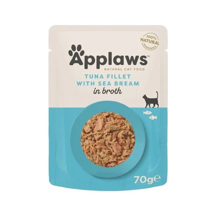 Applaws Tuna Fillet with Seabream Cat Food Pouch - 70 g