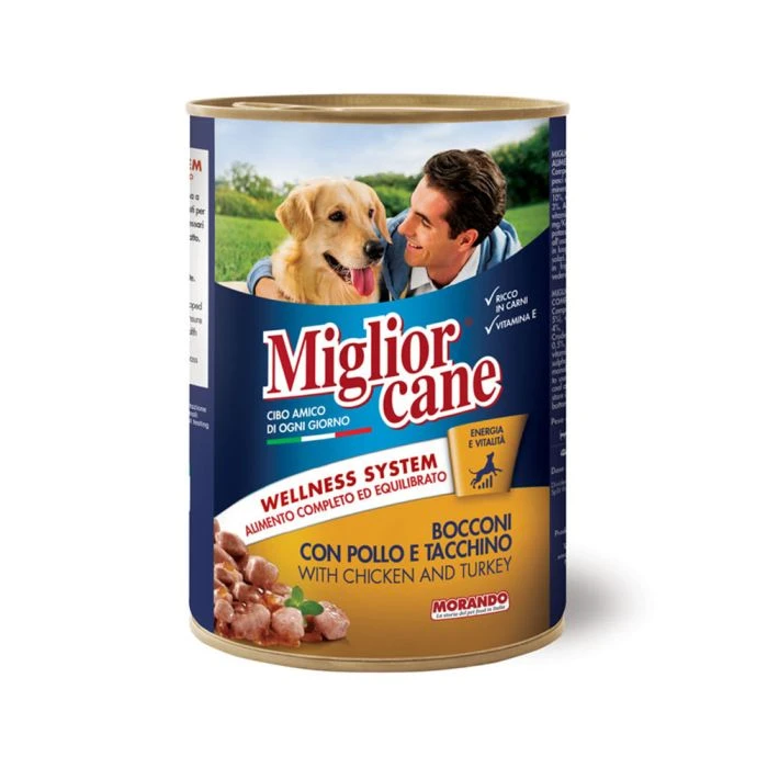 Miglior Cane Chunks with Chicken and Turkey Canned Dog Food