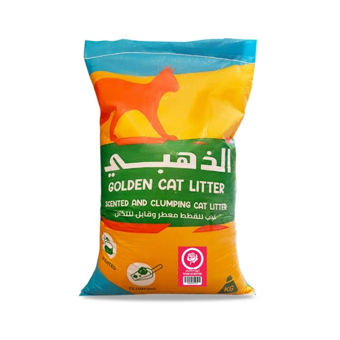 Golden Cat Litter Rose Scented Clumping Cat Litter - 20 Kg