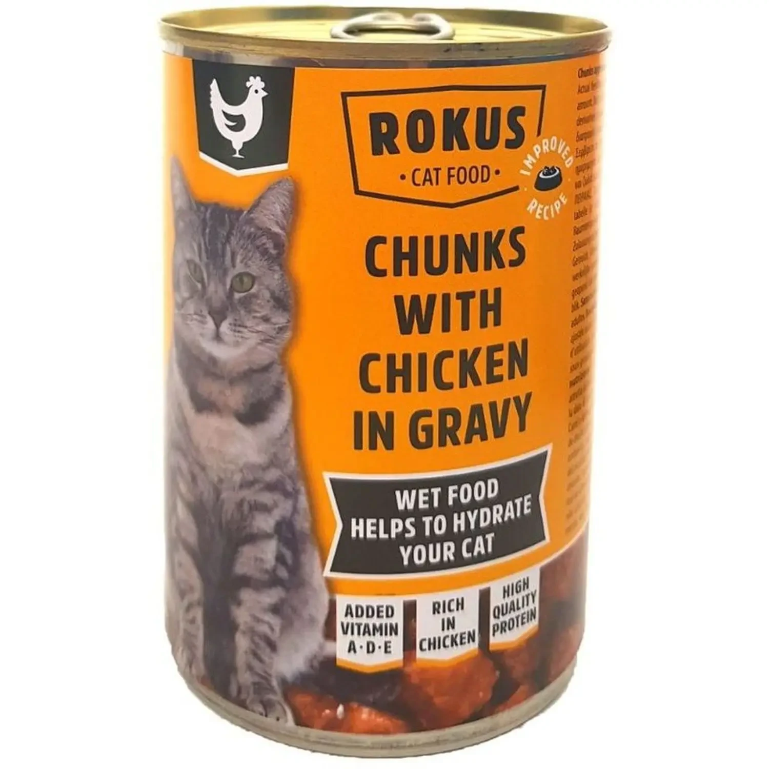 ROKUS CAT CHUNKS/ CHICKEN WET FOOD 415G