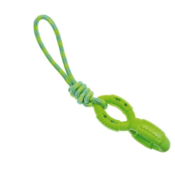 TREAT TWIN RING W/TOUGH PP ROPE TPR+ROPE - AVC Pet Store