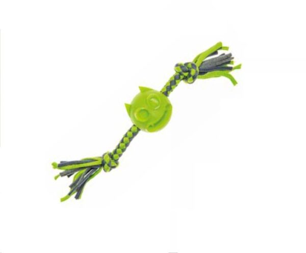 MONSTER BALL WITH ROPE LARGE - AVC Pet Store