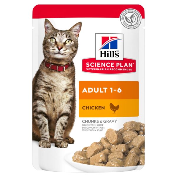 HILL'S Adult Cat Food with Chicken pouch 85g - AVC Pet Store