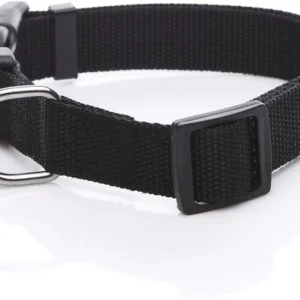 Nylon Dog Collar Black S - AVC Pet Store