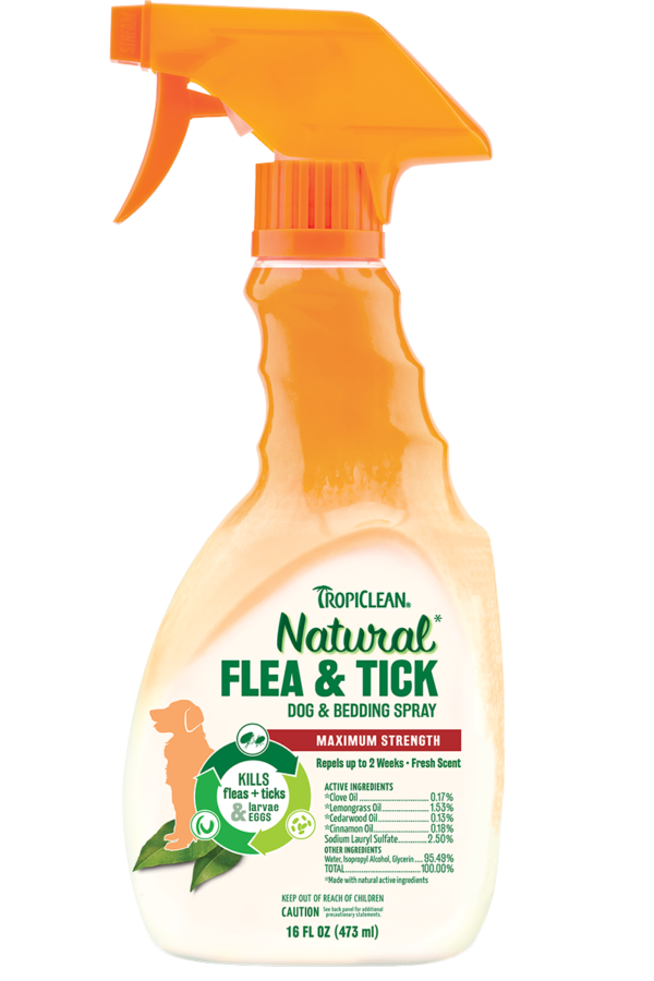 Tropiclean Flea And Tick Spray For Dogs & Bedding - AVC Pet Store