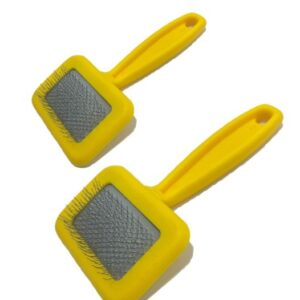 Essential Grooming Tools Slicker Brush Yellow - AVC Pet Store