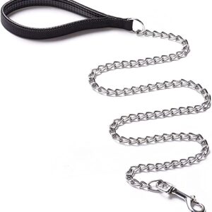 Dog Chain Metal Leash W/ Handle for L & M Dogs - AVC Pet Store