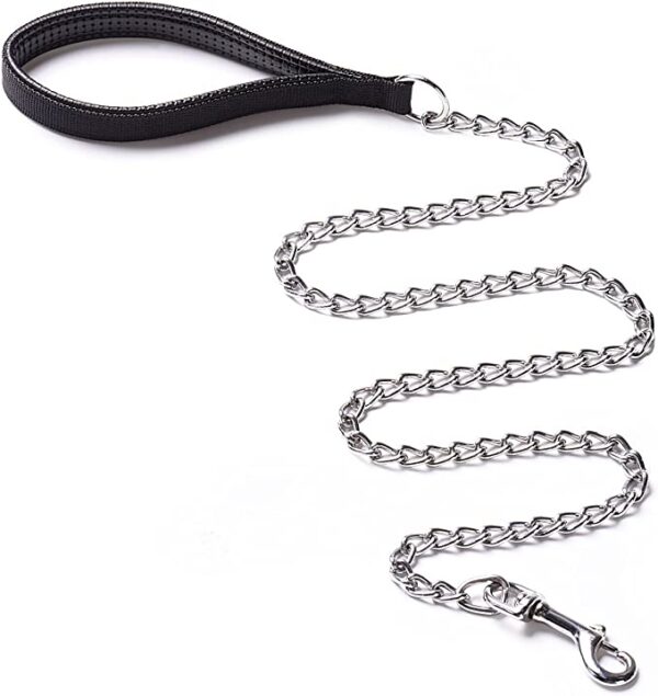 Dog Chain Metal Leash W/ Handle for L & M Dogs - AVC Pet Store