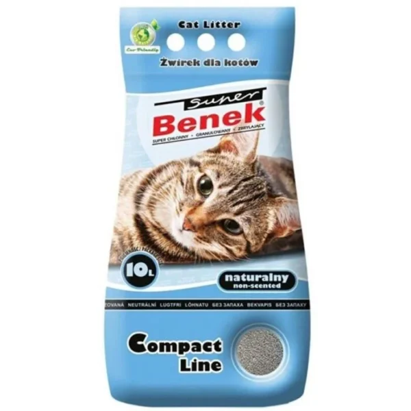 Cat litter Super Benek Compact Natural 10L - AVC Pet Store