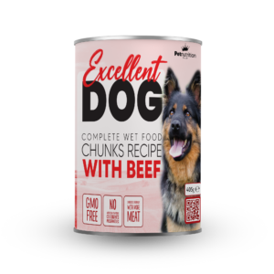 Excellent Dog Chunks with Beef 405g - AVC Pet Store