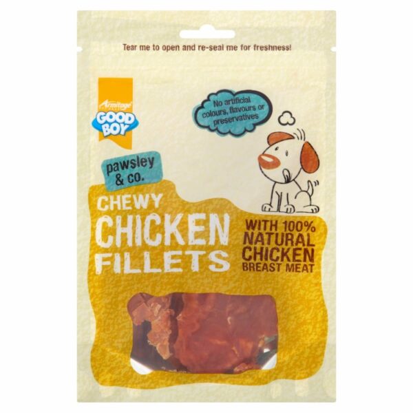 Chewy Chicken Fillets - 80G - AVC Pet Store