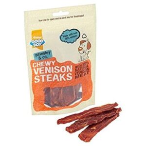 SEO title preview: Chewy Venison Steaks - 80G - AVC Pet Store