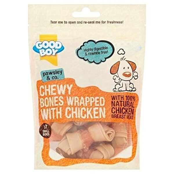 Chewy Bones Wrapped with Chicken 126g - AVC Pet Store