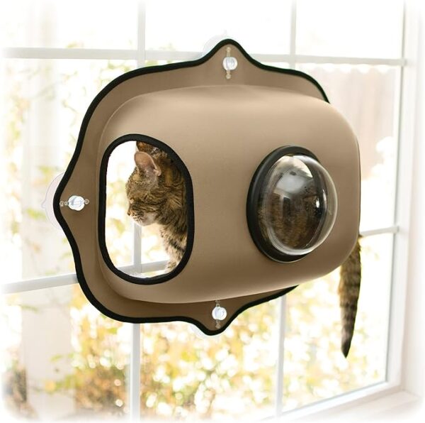 Bed Ez Window Bubble Pod Tan - AVC Pet Store