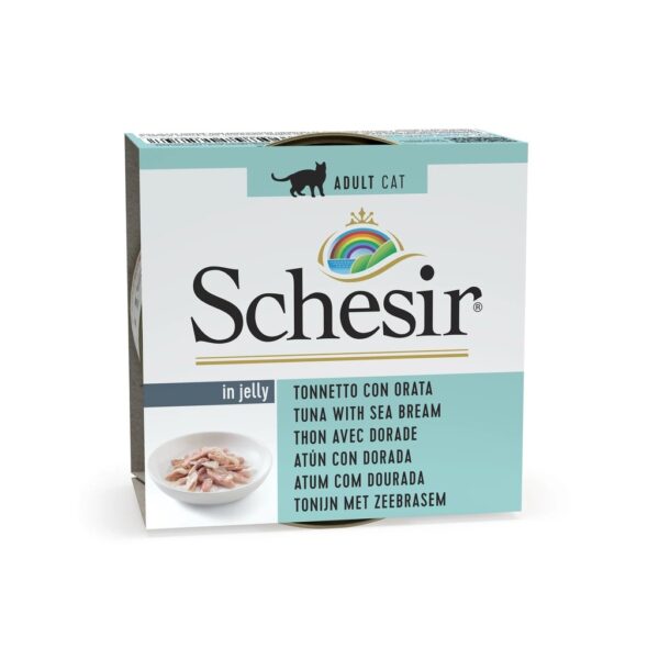 Schesir Can for Cat Tuna with Sea Bream in Jelly 85g